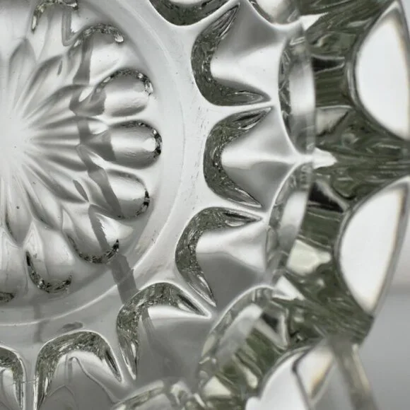 RETRO Glass Ashtray | Vintage 1970s Pressed Glass Heavy Ashtray | Unique Barware - Picture 4 of 7